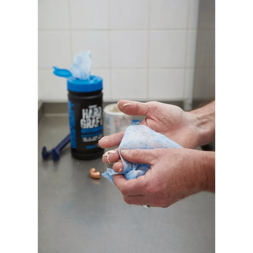 Draper Hard Graft Plumbers Wipes (Tub of 80)