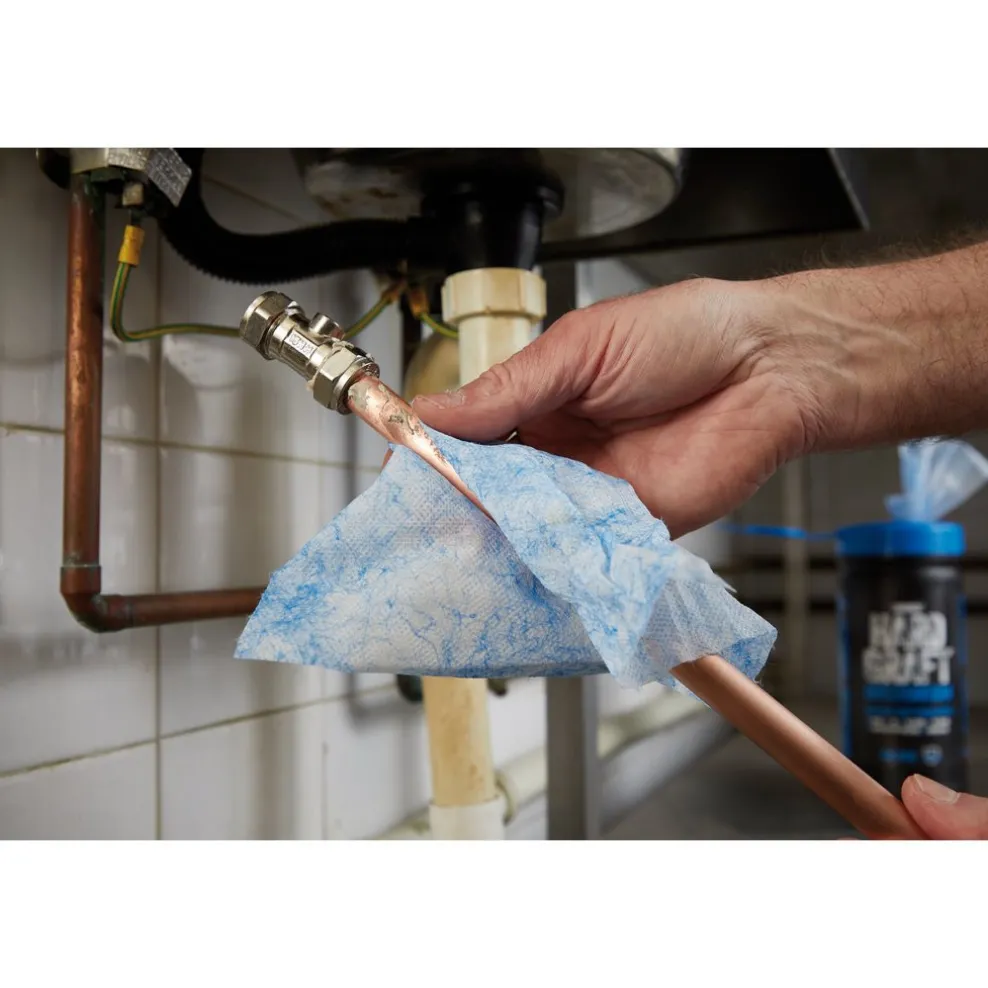 Draper Hard Graft Plumbers Wipes (Tub of 80)