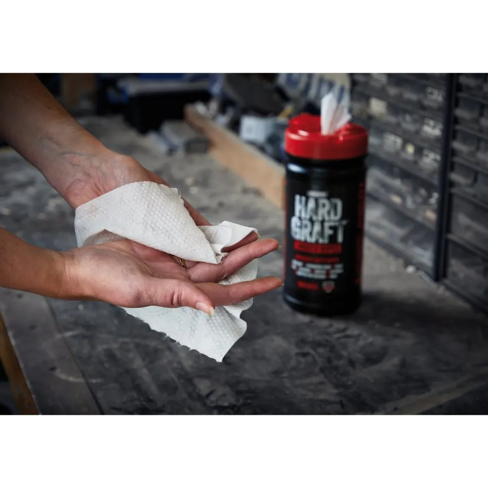 Draper Hard Graft Plumbers Wipes (Tub of 80)