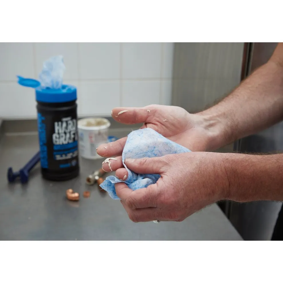 Draper Hard Graft Plumbers Wipes (Tub of 80)