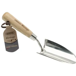 Draper Heritage Stainless Steel Hand Trowel with Ash Handle