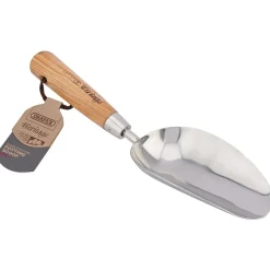 Draper Heritage Stainless Steel Hand Potting Scoop with Ash Handle