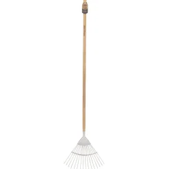 Draper Heritage Stainless Steel Lawn Rake with Ash Handle
