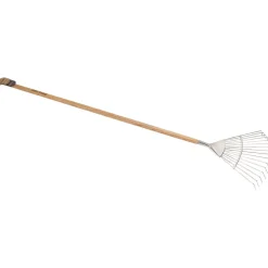 Draper Heritage Stainless Steel Lawn Rake with Ash Handle