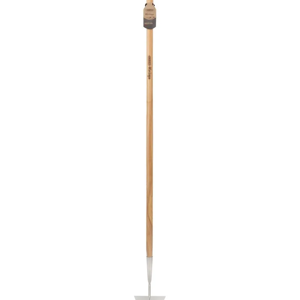 Draper Heritage Stainless Steel Draw Hoe with Ash Handle