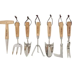 Draper Heritage Stainless Steel Garden Tool Set with Ash Handles (7 Piece)