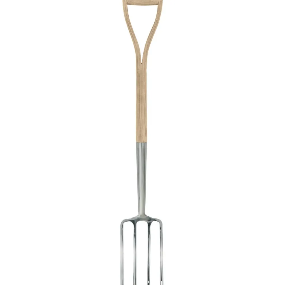Draper Heritage Stainless Steel Border Fork with Ash Handle