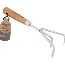 Draper Heritage Stainless Steel Hand Cultivator with Ash Handle