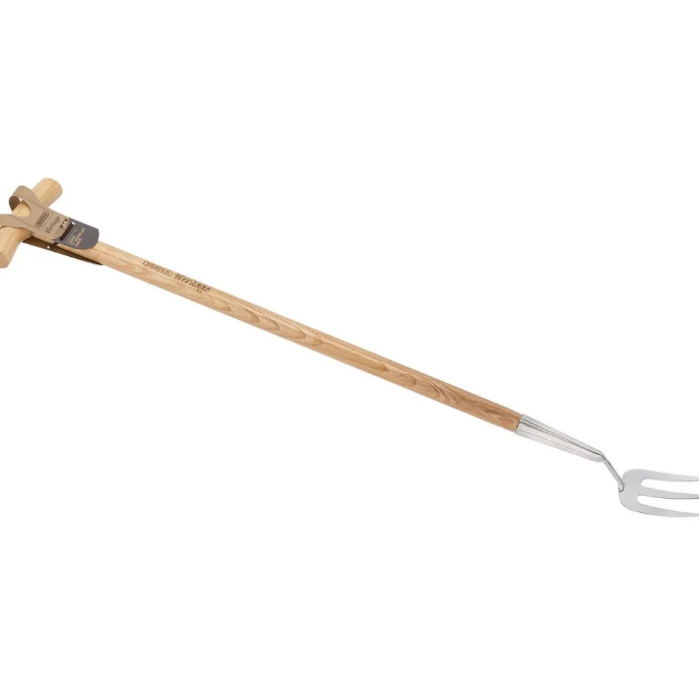 Draper Heritage Stainless Steel Fork With Ash Long Handle
