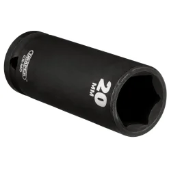 Draper Hi-TORQ® Deep Impact Socket, 1/2" Sq. Dr., 20mm