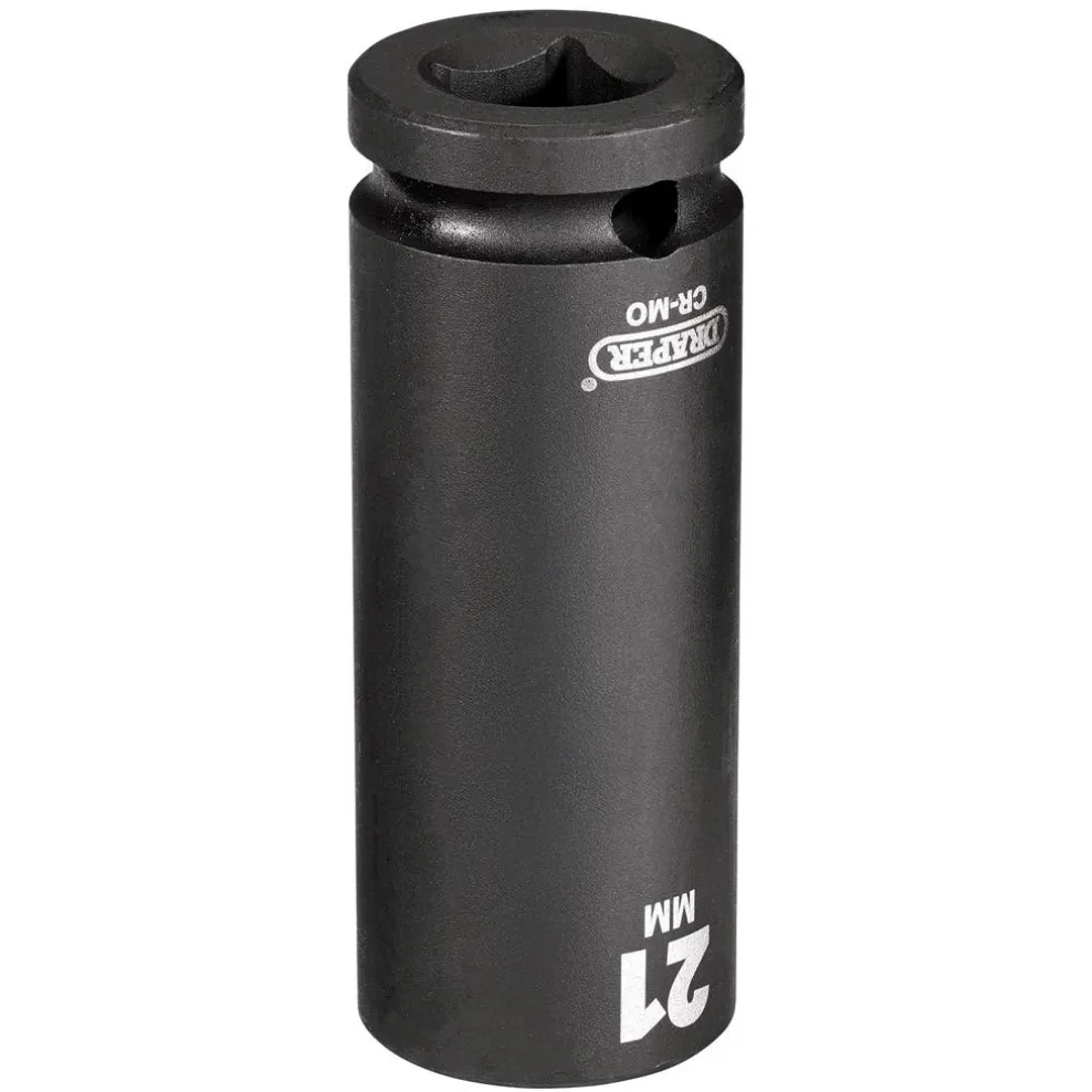 Draper HI-TORQ® Deep Impact Socket, 1/2" Sq. Dr., 21mm