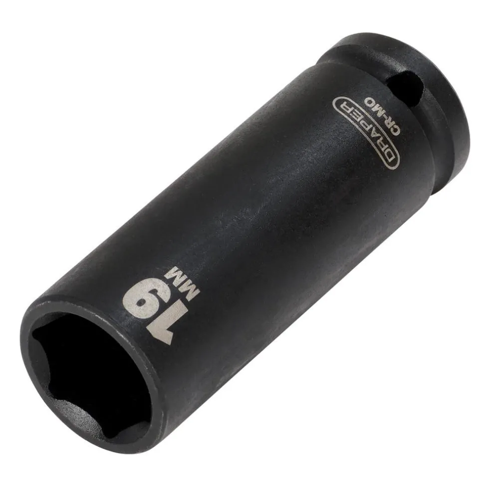 Draper HI-TORQ® Deep Impact Socket, 1/2" Sq. Dr., 19mm