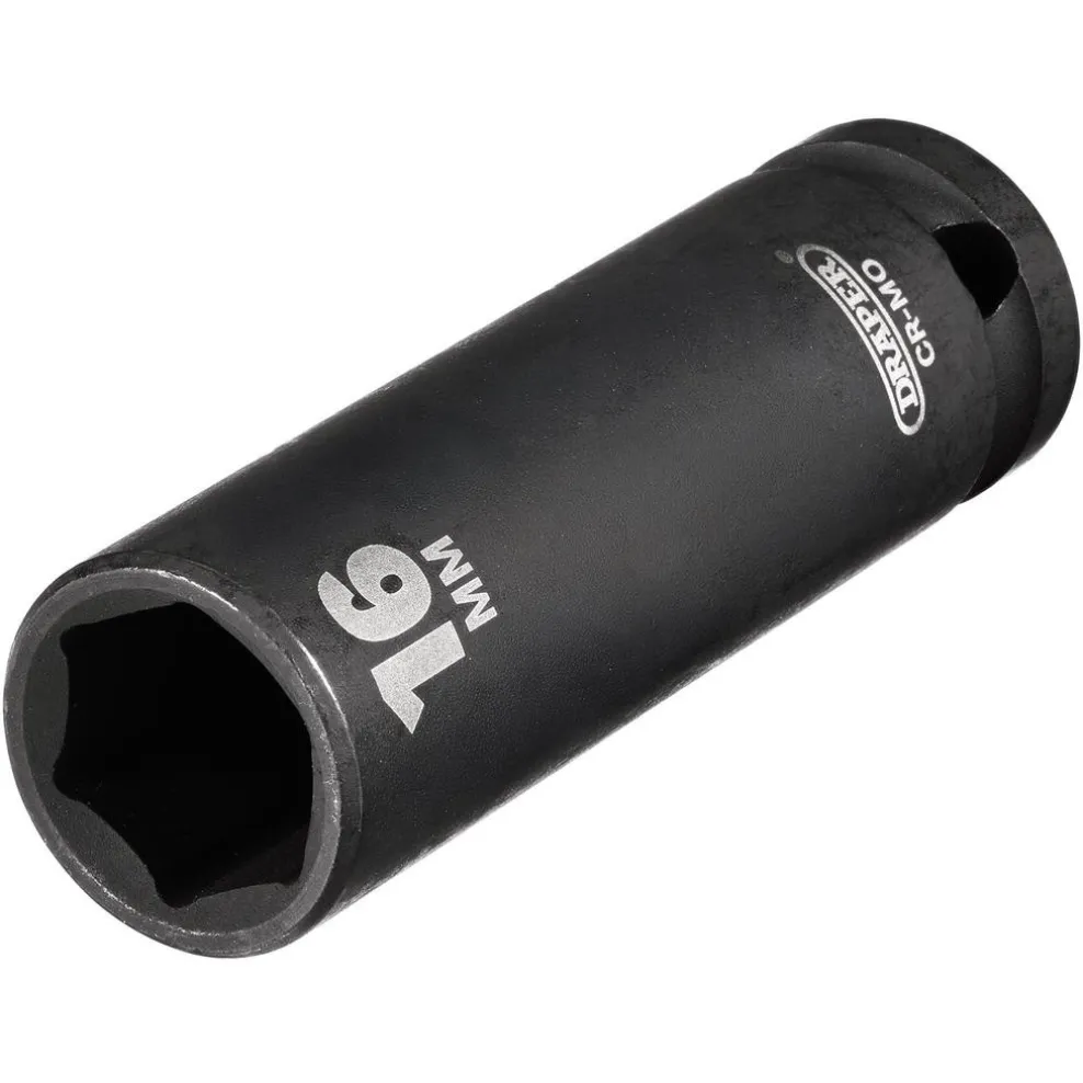 Draper HI-TORQ® Deep Impact Socket, 1/2" Sq. Dr., 16mm