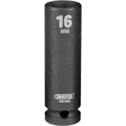 Draper HI-TORQ® Deep Impact Socket, 1/2" Sq. Dr., 16mm
