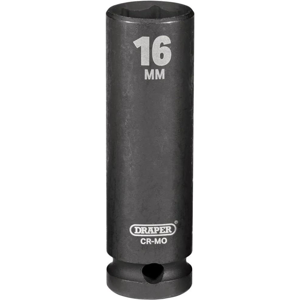 Draper HI-TORQ® Deep Impact Socket, 1/2" Sq. Dr., 16mm