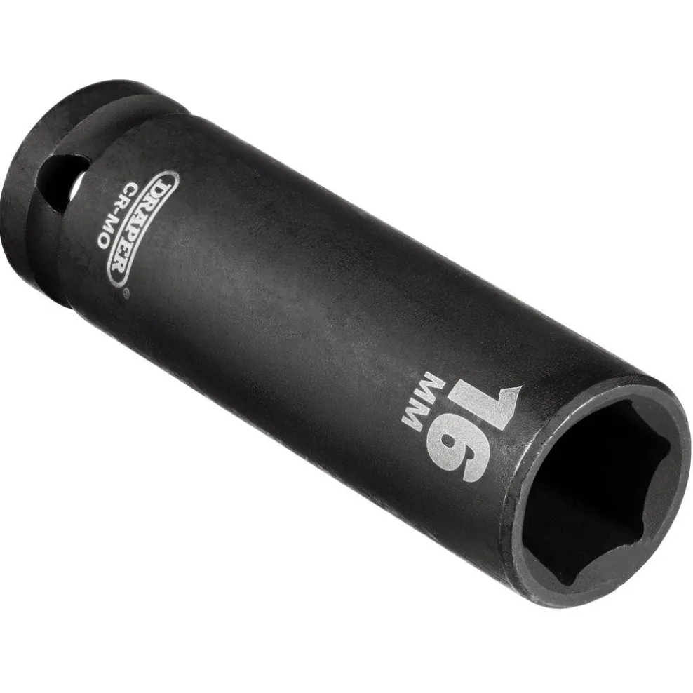 Draper HI-TORQ® Deep Impact Socket, 1/2" Sq. Dr., 16mm