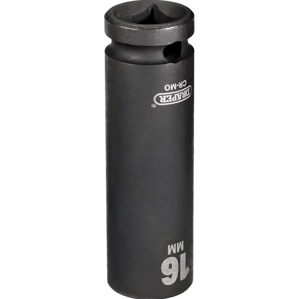 Draper HI-TORQ® Deep Impact Socket, 1/2" Sq. Dr., 16mm