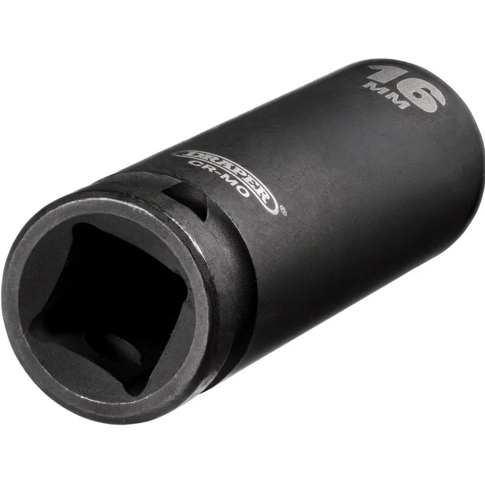 Draper HI-TORQ® Deep Impact Socket, 1/2" Sq. Dr., 16mm