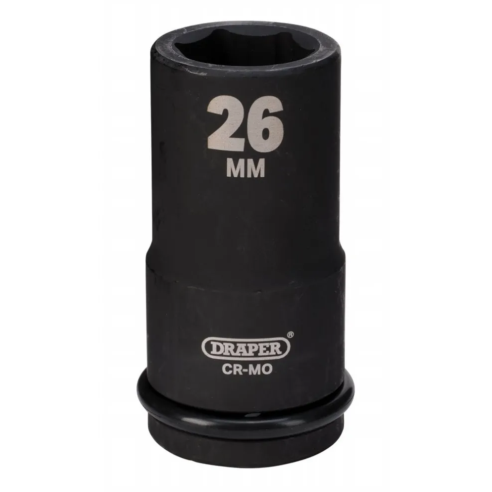 Draper Hi-TORQ® Deep Impact Socket, 3/4" Sq. Dr., 26mm