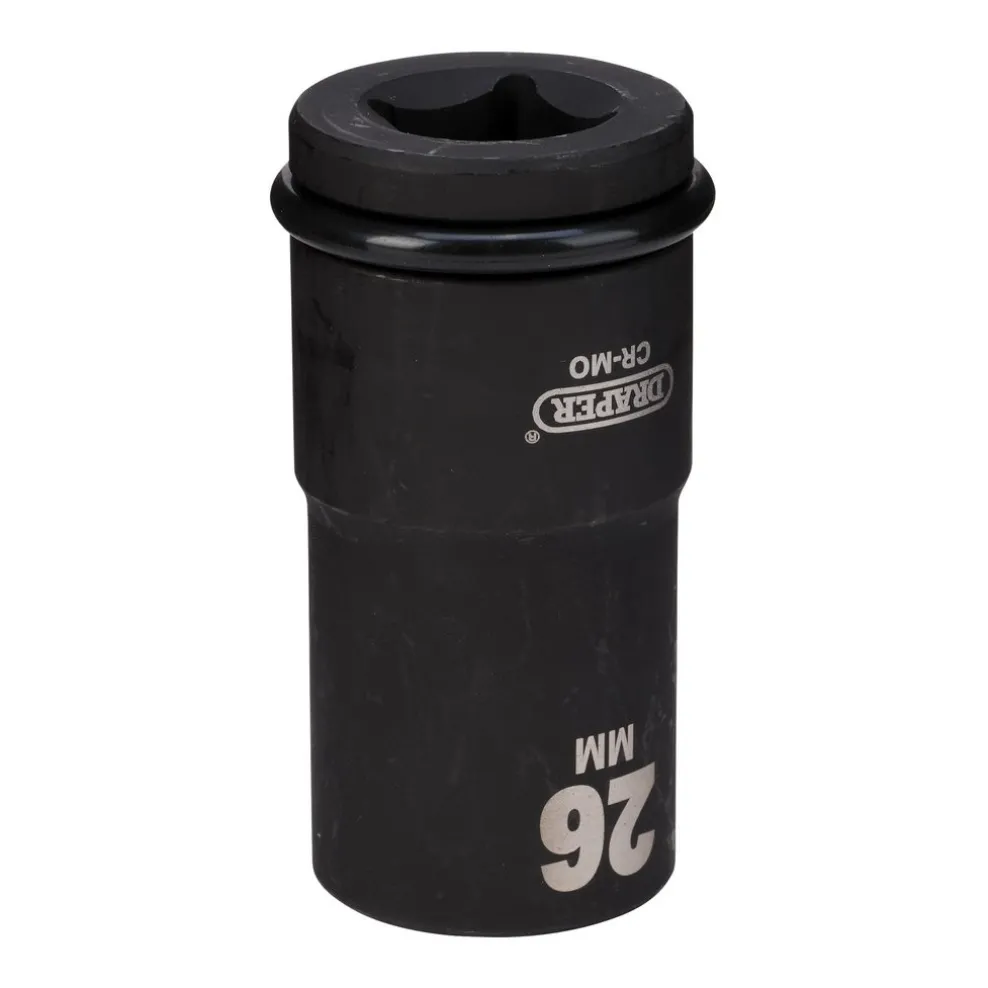 Draper Hi-TORQ® Deep Impact Socket, 3/4" Sq. Dr., 26mm