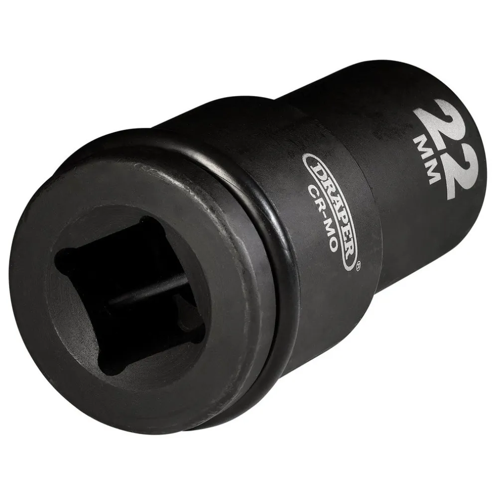 Draper Hi-TORQ® Deep Impact Socket, 3/4" Sq. Dr., 22mm