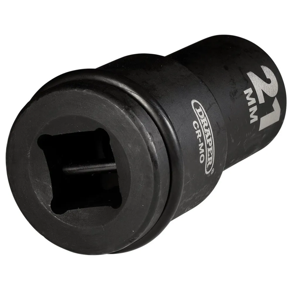 Draper Hi-TORQ® Deep Impact Socket, 3/4" Sq. Dr., 21mm