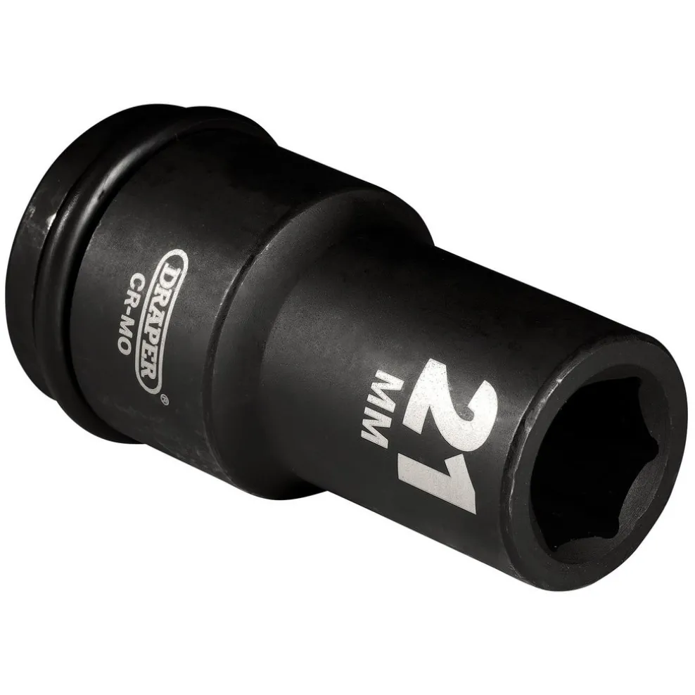 Draper Hi-TORQ® Deep Impact Socket, 3/4" Sq. Dr., 21mm