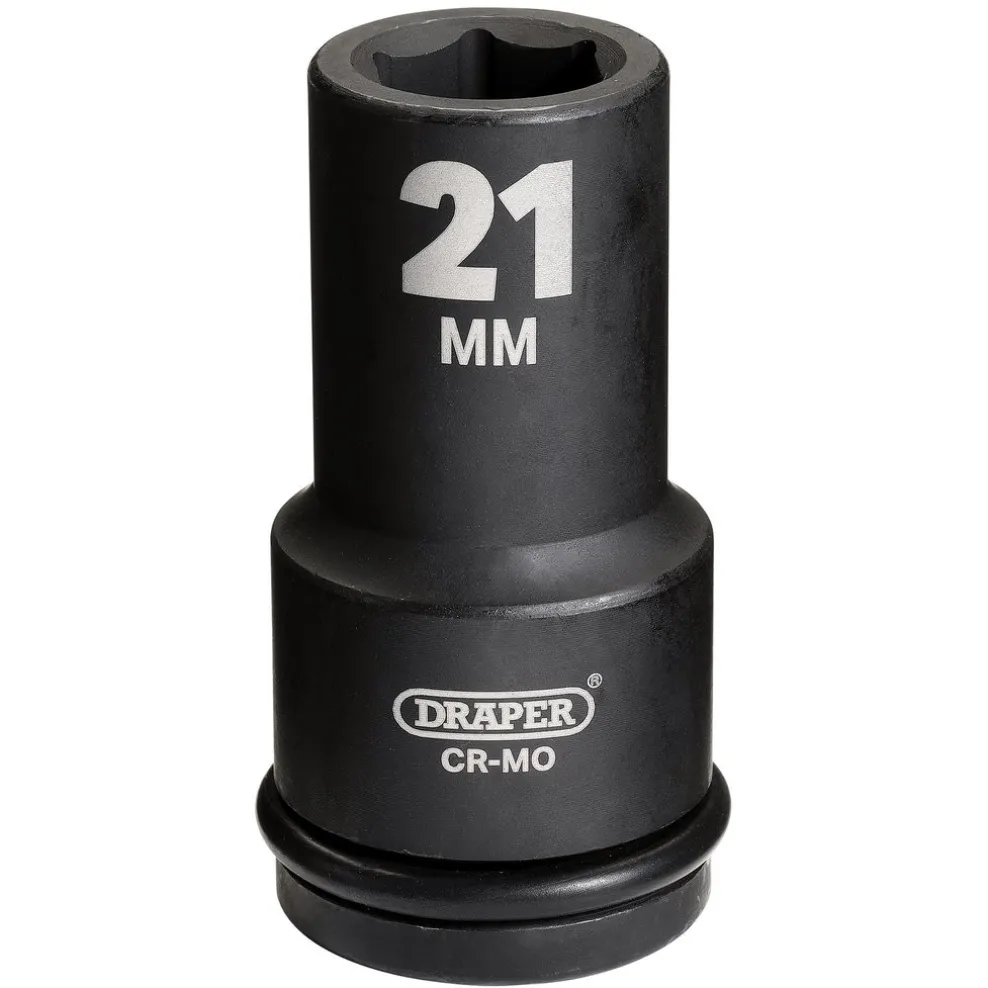 Draper Hi-TORQ® Deep Impact Socket, 3/4" Sq. Dr., 21mm