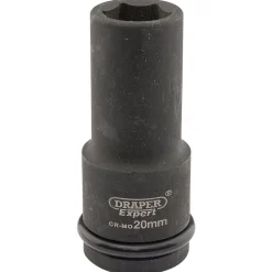 Draper Hi-TORQ® Deep Impact Socket, 3/4" Sq. Dr., 20mm