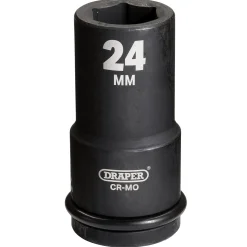Draper Hi-TORQ® Deep Impact Socket, 3/4" Sq. Dr., 24mm