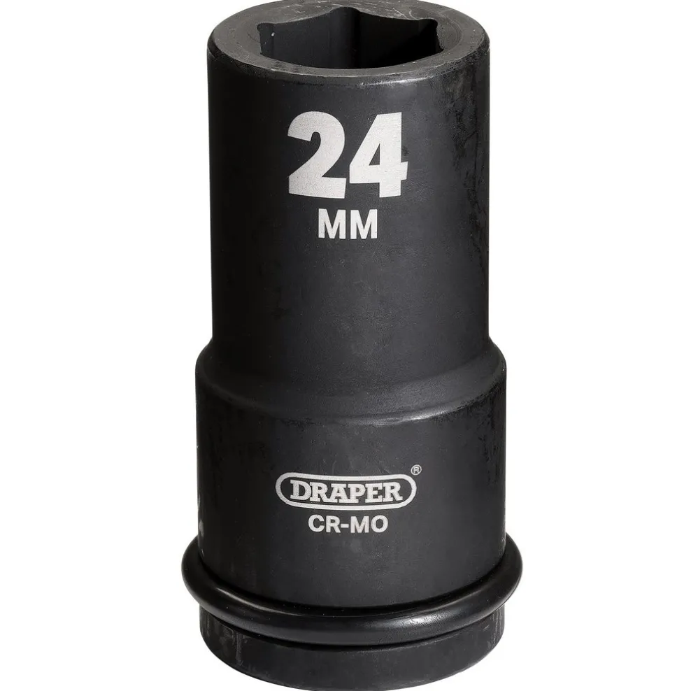 Draper Hi-TORQ® Deep Impact Socket, 3/4" Sq. Dr., 24mm