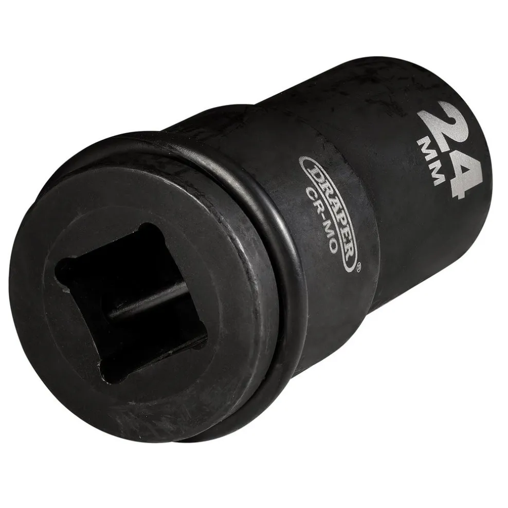 Draper Hi-TORQ® Deep Impact Socket, 3/4" Sq. Dr., 24mm