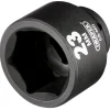 Draper Hi-TORQ® Impact Socket, 3/8" Sq. Dr., 23mm