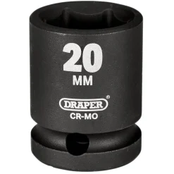 Draper Hi-TORQ® Impact Socket, 1/2" Sq. Dr., 20mm