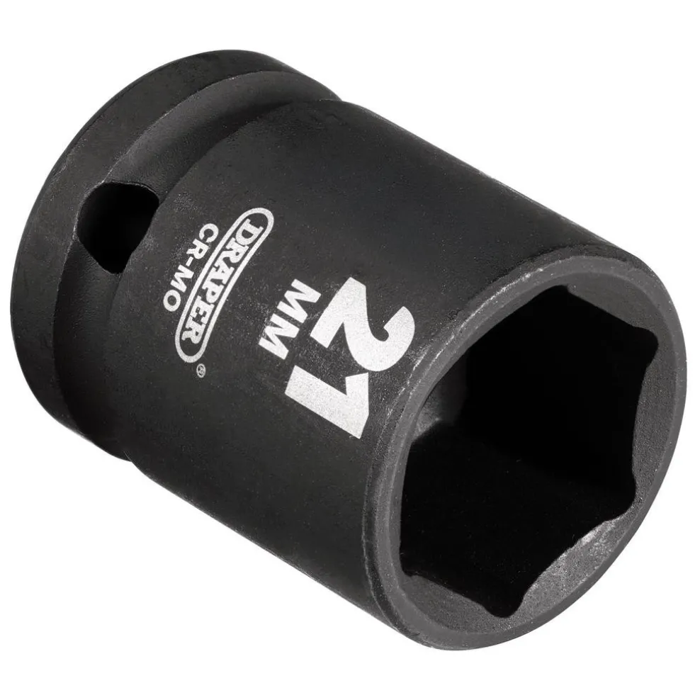 Draper HI-TORQ® Impact Socket, 1/2" Sq. Dr., 21mm