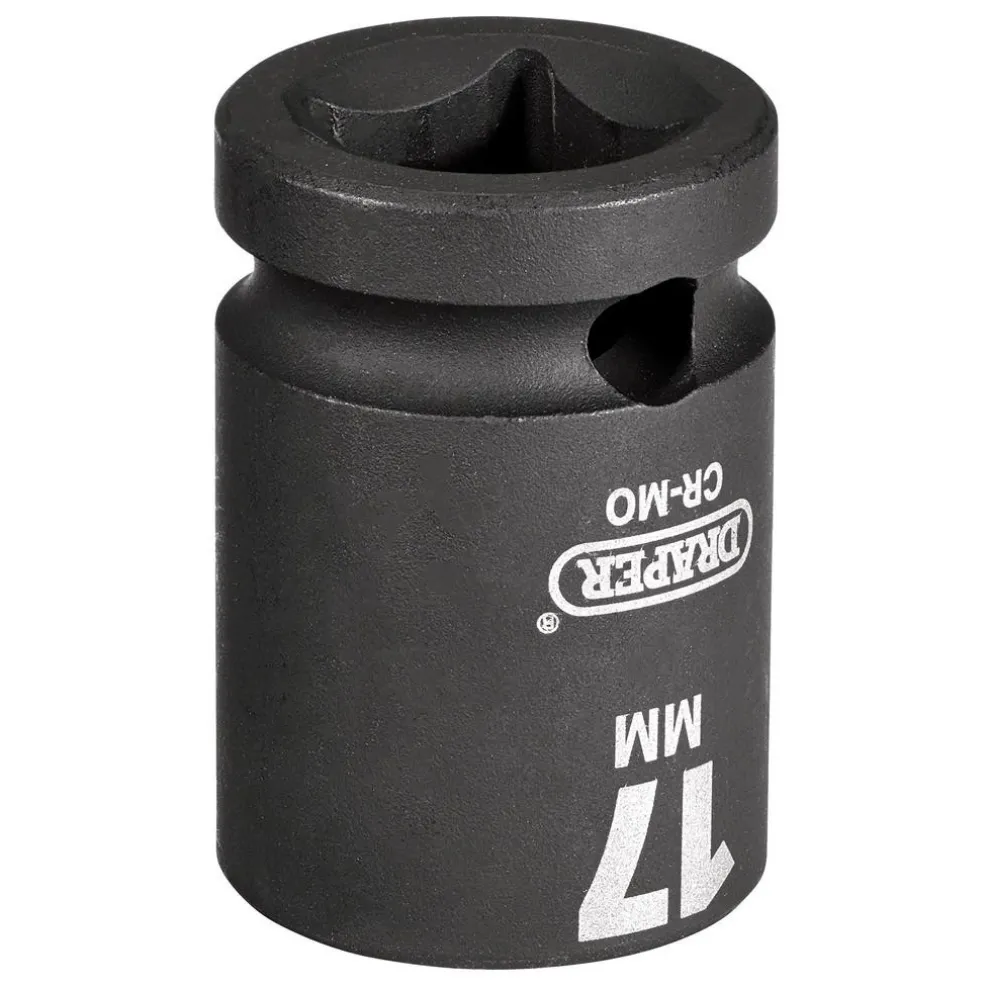 Draper HI-TORQ® Impact Socket, 1/2" Sq. Dr., 17mm