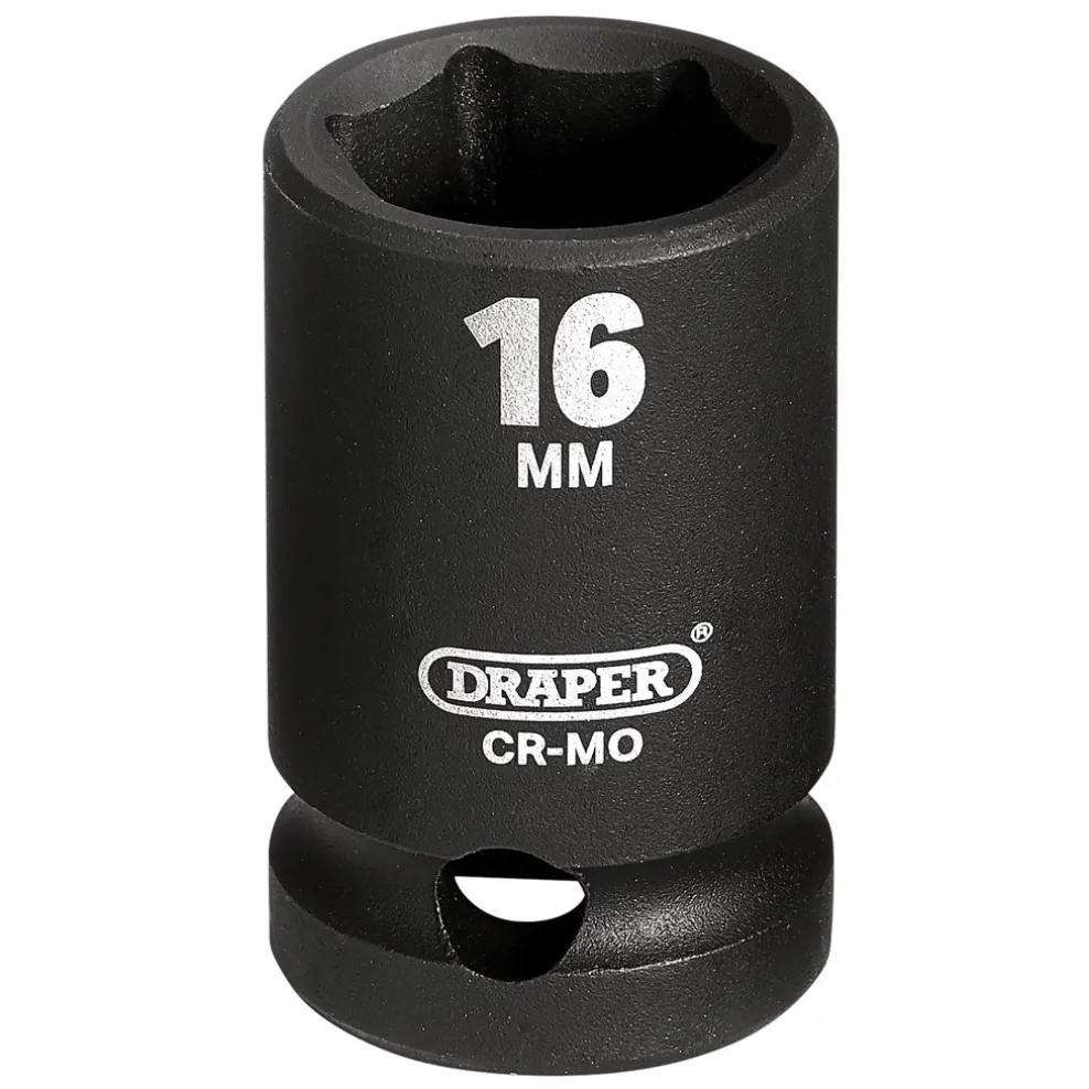 Draper HI-TORQ® Impact Socket, 1/2" Sq. Dr., 16mm