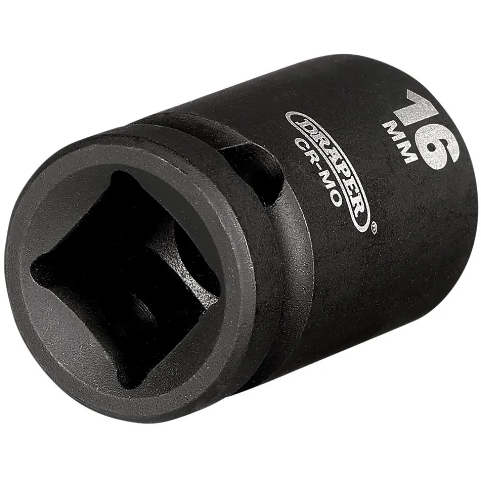 Draper HI-TORQ® Impact Socket, 1/2" Sq. Dr., 16mm