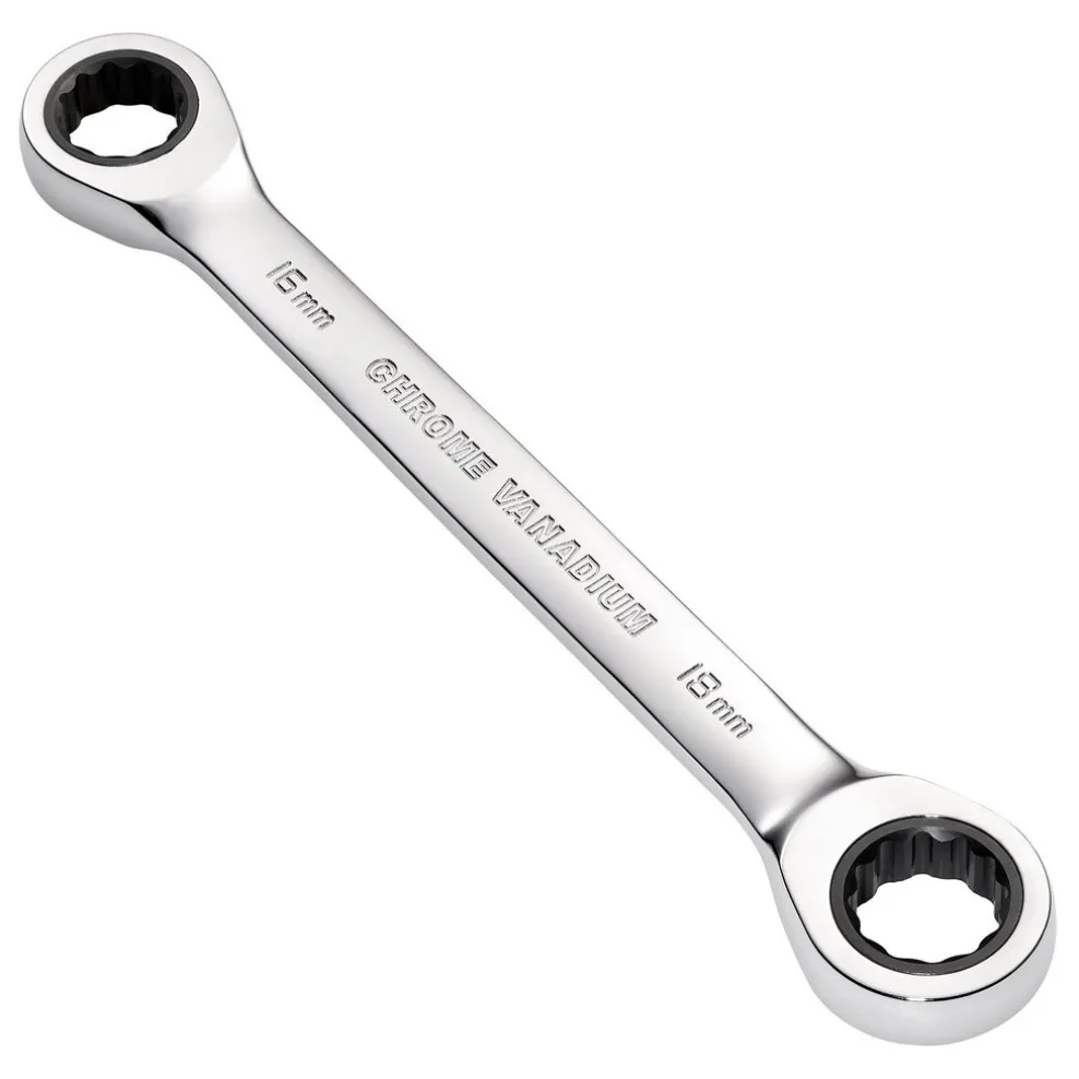 Draper HI-TORQ® Metric Double Ratchet Ring Spanner, 16 x 18mm