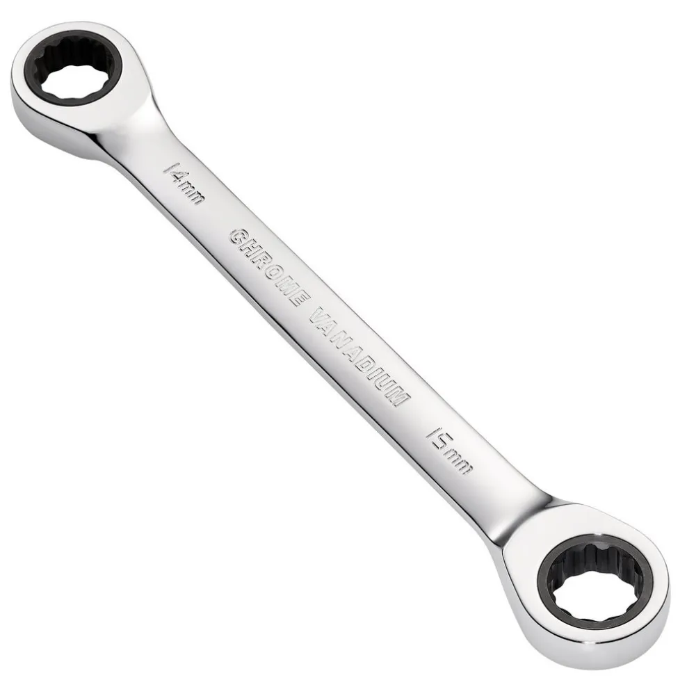 Draper HI-TORQ® Metric Double Ratchet Ring Spanner, 14 x 15mm