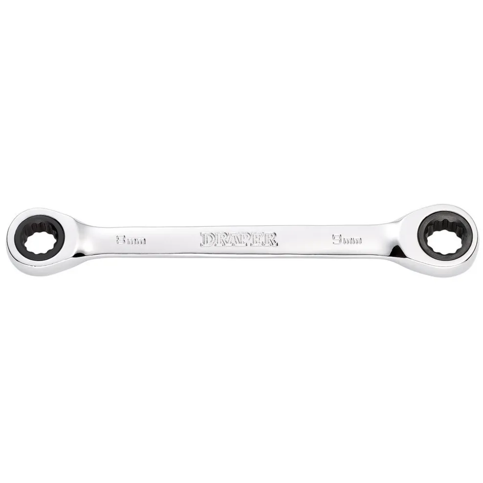 Draper HI-TORQ® Metric Double Ratchet Ring Spanner, 8 x 9mm