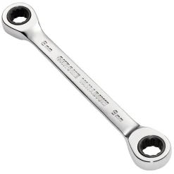 Draper HI-TORQ® Metric Double Ratchet Ring Spanner, 8 x 9mm