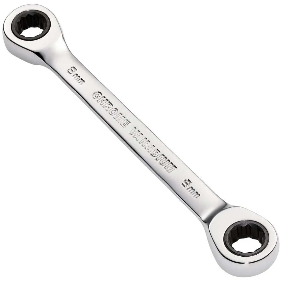 Draper HI-TORQ® Metric Double Ratchet Ring Spanner, 8 x 9mm
