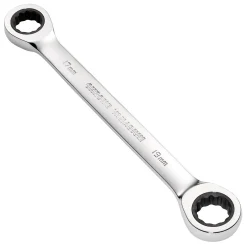 Draper HI-TORQ® Metric Double Ratchet Ring Spanner, 17 x 19mm