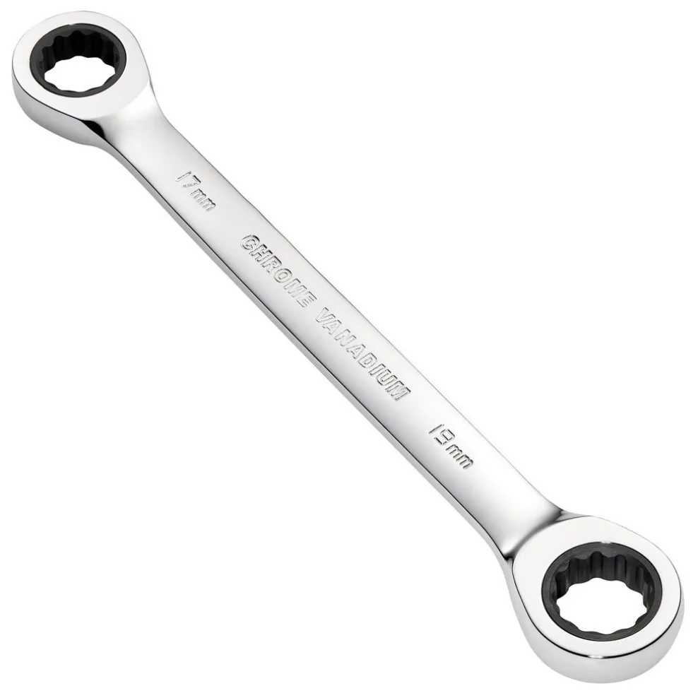 Draper HI-TORQ® Metric Double Ratchet Ring Spanner, 17 x 19mm