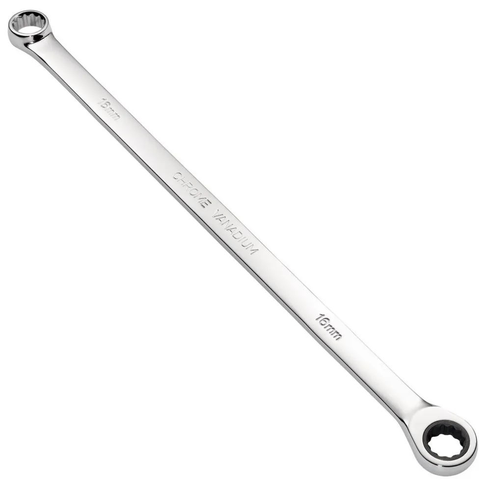 Draper HI-TORQ® Metric Extra-Long Double Ring Ratchet Spanner, 16mm
