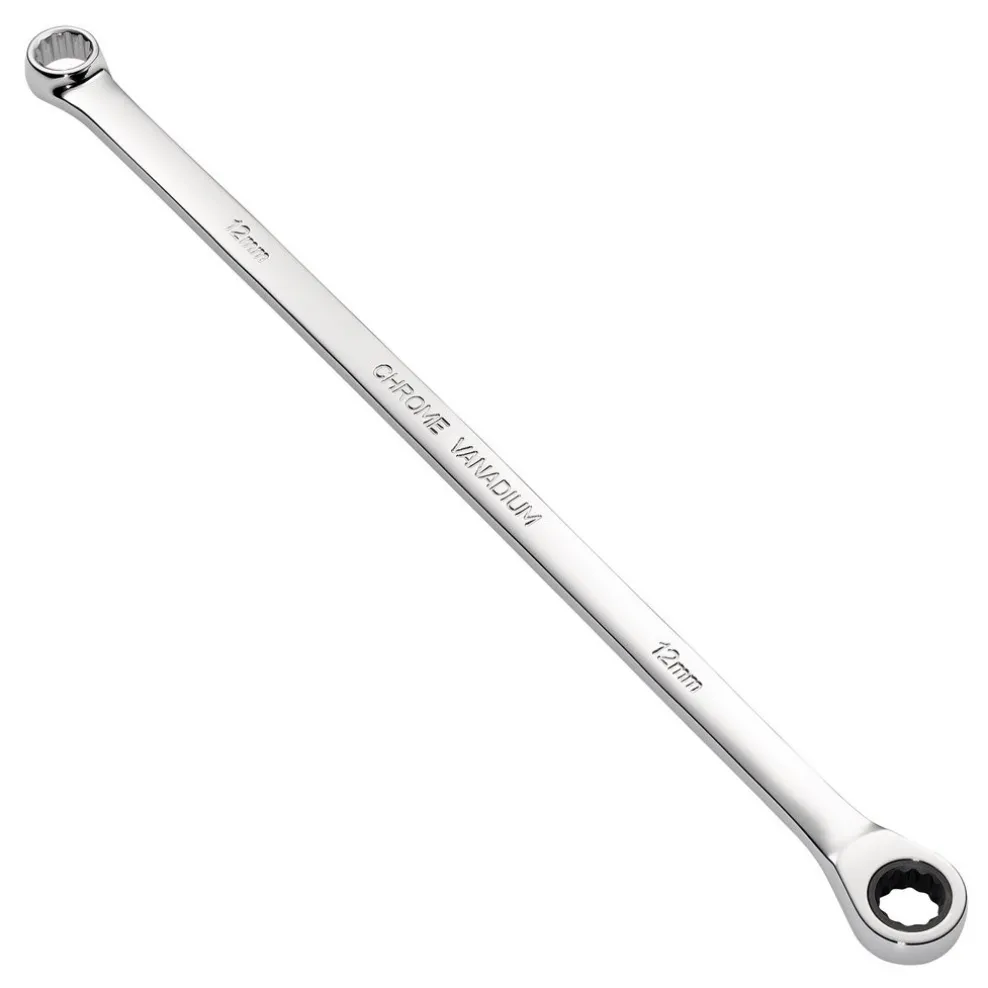 Draper HI-TORQ® Metric Extra-Long Double Ring Ratchet Spanner, 12mm