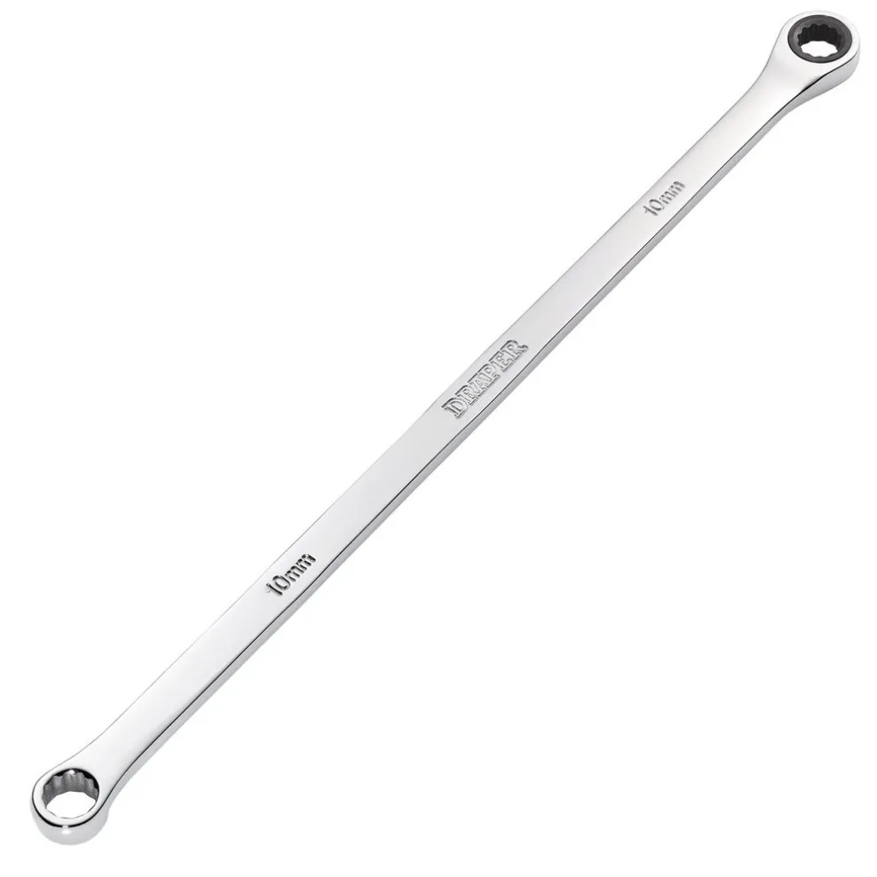 Draper HI-TORQ® Metric Extra-Long Double Ring Ratchet Spanner, 10mm