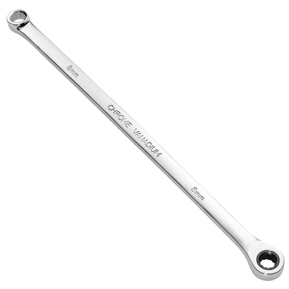 Draper HI-TORQ® Metric Extra-Long Double Ring Ratchet Spanner, 8mm
