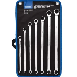 Draper HI-TORQ® Metric Extra-Long Double Ring Ratchet Spanner Set (7 Piece)